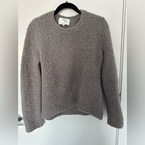 🤍 WHITE T Wool Cashmere Alpaca Blend Crewneck Sweater | Small | Oversized Fit 🤍